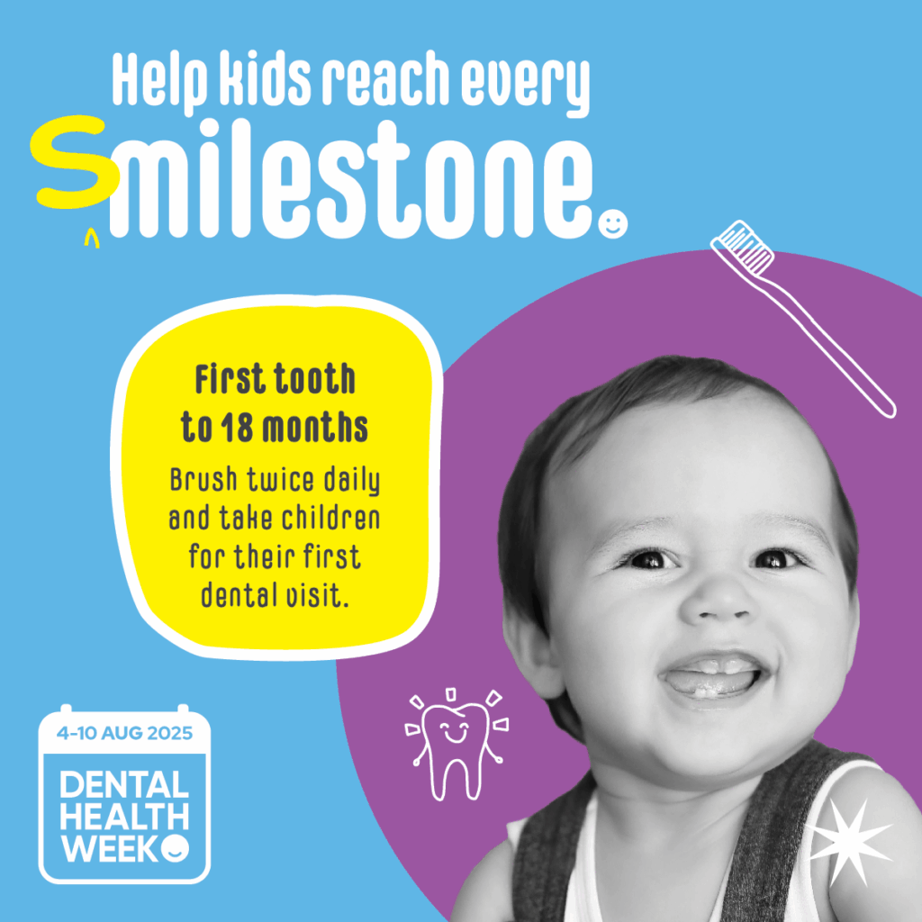 Dental Health Week 25 Social_2 first tooth to 18 month